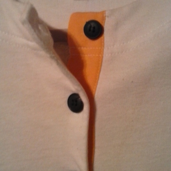 CATHY DANIELS WOMEN WHITE/YELLOW SHORT SLEEVE TOP - Picture 3 of 5